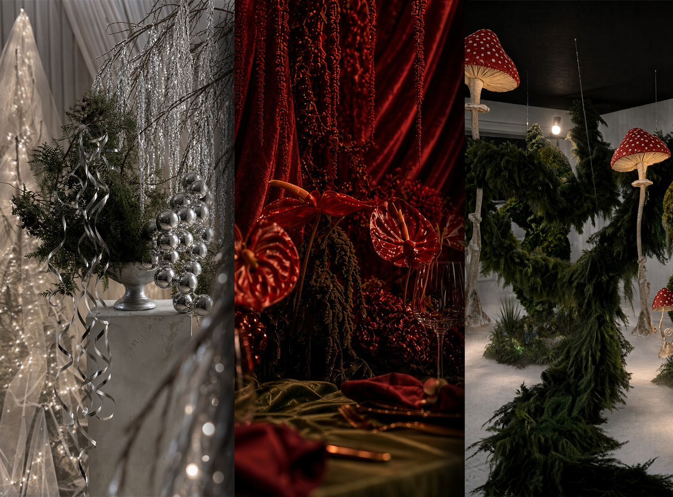 los tres espacios de los cursos de navidad, alice, teatro y gatsby