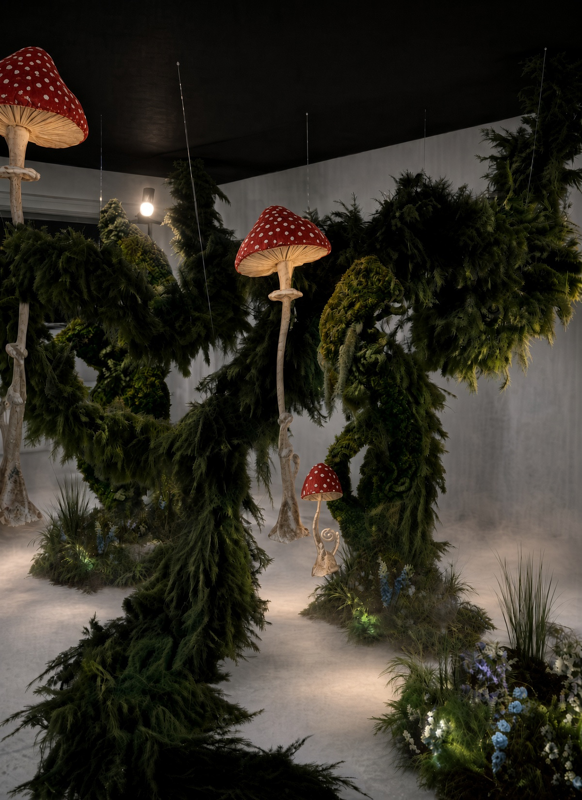 imagen espacio decorado estilo Alicia en el país de las maravillas