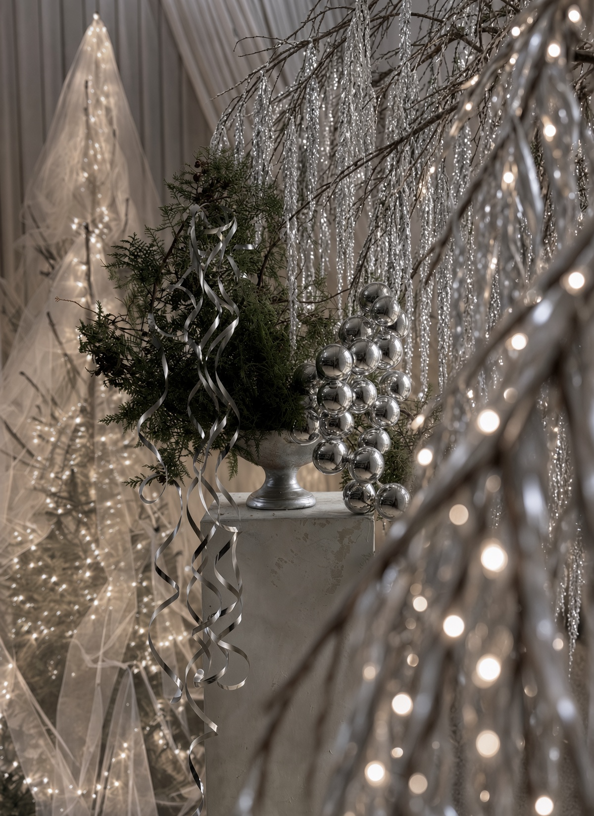 propuesta inspiración decorativa navideña estilo Gatsby Luxe